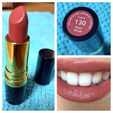 Best Lipstick Color, Revlon Lipstick, Revlon Super Lustrous Lipstick, Lipstick Kit, Revlon Super Lustrous, Rose Velvet, Beauty Make-up, Best Lipsticks, Makeup To Buy