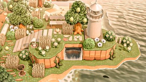 Animal Crossing Island Layout Ideas, Island Layout Ideas, Animal Crossing Island Layout, Cottage Core Animal Crossing, Island Layout, Cottagecore Animals, Cottagecore Ideas, Cottagecore Animal Crossing, Acnh Cottagecore