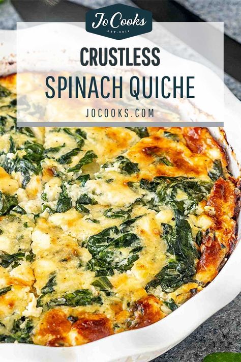 Whip up this easy and delicious Crustless Spinach Quiche for a perfect, low-carb breakfast! 🍳🌿 #SpinachQuiche #HealthyBreakfast Crustless Spinach Quiche, Quiche Recipes Crustless, Spinach Quiche Recipes, Quiche Recipes Easy, Spinach Quiche, Crustless Quiche, Cooked Veggies, Quiche Recipes, Net Carbs