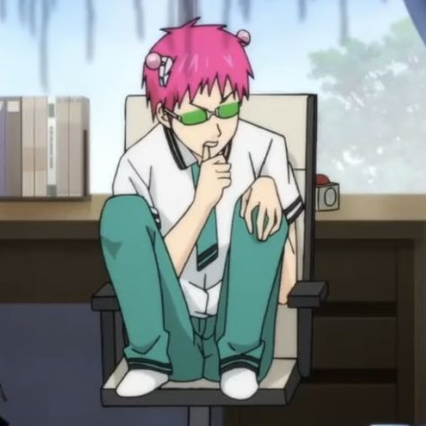 “The Disastrous Life of Saiki K”, Saiki, Saiki K, Saiki Kusuo, Saiki K icons, anime, Saiki K anime Disastrous Life Of Saiki K, Saiki K, Saiki Kusuo, Pink Hair, Anime, Hair, Pink