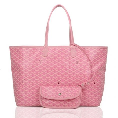 Goyard Saint Louis Handbag Pink $205.00 Goyard St Louis Tote, Goyard Tote Bag, Goyard Handbags, Goyard Tote, Louis Bag, Goyard Bag, Pink Tote Bags, Pink Tote, Pretty Bags