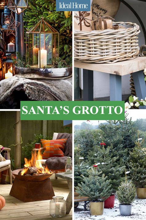 How to create a Santa’s Grotto in your garden with lighting, decorations and fun games. We’ve teamed up with our friends at The Farthing to conjure up lots of ideas for creating your very own Christmas Grotto in the garden. With a bit of creative thinking, some savvy buys and some easy DIY, you can come up with a truly magical setting on a budget. Our ideas for backyard Santa’s Grottos show that Christmas needn’t be cancelled just yet! #santasgrotto #diysantasgrotto #howtomakeasantasgrottoathome Grotto Design Ideas, Christmas Garden Ideas, Christmas Grotto Ideas, Grotto Ideas, Santas Grotto, Grotto Design, Christmas Grotto, Vintage Truck Christmas, Christmas Garden Decorations