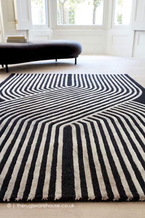 NEW: Solstice Gunmetal Rug, a soft contemporary area rug made from a mixture of wool and silky viscose yarn in black and taupe tones (3 sizes, hand-tufted) https://www.therugswarehouse.co.uk/modern-rugs3/matrix-rugs/solstice-gunmetal-rug.html #TheRugsWarehouse #ModernRugs Soft Contemporary, Linear Pattern, Grey Rug, The Matrix, Sisal Rug, Gunmetal Grey, Silk Rug, Handmade Area Rugs, Hand Tufted Rugs