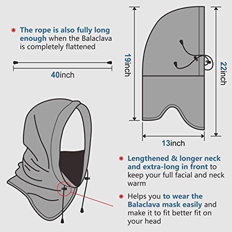 Balaclava Fleece Hood Pattern, Balaclava Sewing Pattern Free, Balaclava Sewing Pattern, Hood Pattern Sewing, Pola Bra, Sewing Needle Sizes, Sewing Scarves, Hooded Scarf Pattern, Diy Hats