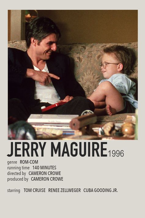 Jerry Maguire Movie Poster Jerry Maguire Movie, Jerry Maguire Poster, 90s Movies Posters, Jerry Maguire Aesthetic, Tom Cruise Jerry Maguire, Jerry Mcguire Movie, Tom Cruise Aesthetic, Renee Zellweger 90s, Classic Movies Posters