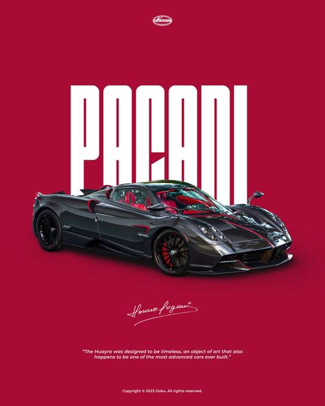 Sure! The Pagani Huayra Roadster is a hypercar powered by a 6.0-liter twin-turbo V12 engine from Mercedes-AMG, producing 764 horsepower. It features a lightweight carbon-titanium chassis, combining exceptional speed with luxurious design and meticulous craftsmanship. . #pagani #paganism #paganihuayra #paganidesign #caredit #fyp #dokueki #carposter #carposters #carposterz Bogaty Car, Pagani Huayra Wallpapers, Pagani Huayra Roadster, Cars Poster, Car Advertising Design, Car Facts, Speed Car, Super Fast Cars, Cars Brand