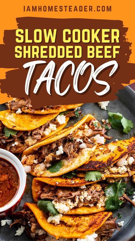 Shredded Roast Beef, Roast Beef Tacos, Dinner Recipes Mexican, Shredded Beef Tacos Recipes, Shredded Roast, Slow Cooker Shredded Beef, Shredded Beef Recipes, Beef Dinner Recipes, Shredded Beef Tacos