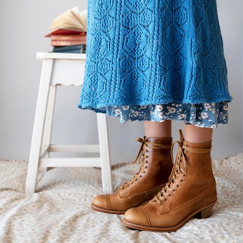 Boots for Spring! Our beautiful Tan and Natural Sole Round Toe boots are in stock from Eu sizes 36 to 43! #vintagestyle #cottagecore #shoegasm #1930sfashion #ww2 #smallbuisnessowner #etsyseller #handmadeshoes #vintageshoes #goodyearweltedshoes #ethicallyproduced #slowfashion #foreverboots #edwardianstyle #costumedesigners #vintageboots #shoestagram #victorianstyle #edwardianboots Cottagecore Boots, Round Toe Boots, 1930s Fashion, Rounded Toe Boots, Vintage Boots, Toe Boots, Edwardian Fashion, Handmade Shoes, Vintage Shoes