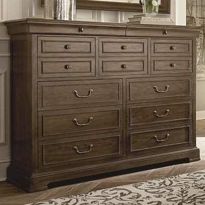 Darby Home Co Pond Brook 13 Drawer Dresser Darby Home Co 12 Drawer Dresser, Classic Dressers, Vintage Bedroom Furniture, Artistic Furniture, Shabby Chic Dresser, 9 Drawer Dresser, Dresser Drawer, Double Dresser, Mediterranean Homes