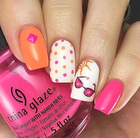 Summer Time Nail Art Nail Art Cute, Wedding Nail Polish, June Nails, Easter Nail Art Designs, Fun Nail Art, Nail Art Decals, Nail Art Designs Summer, Salon Ideas, Diy Nail Designs