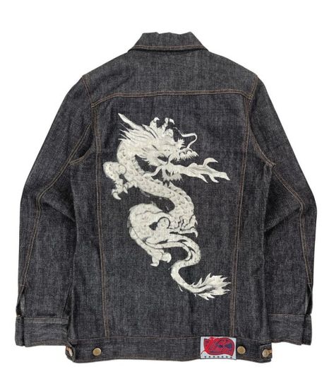 (2) Body Butter: Dragon Denim Jacket (1999) – @zegalba on Tumblr Dragon Jacket, Body Butter, On Tumblr, Apparel Accessories, Denim Jacket, Fall Winter, Butter, Fashion Outfits, Wardrobe