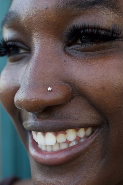 High Nostril Piercing, Nostril Piercing, Piercing Inspo, Black Royalty, Nose Piercings, Nose Piercing, Piercing Jewelry, Tattoos And Piercings, Dyed Hair