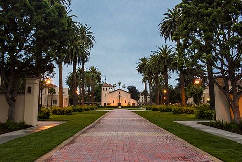 Santa Clara University Smart Parking, Santa Clara California, Santa Clara University, Pedestrian Safety, Vision Board Examples, Essay Prompts, Dream College, Private University, Dream School