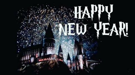 Happy New Year Harry Potter, Harry Potter New Year, New Year Status, Harry Potter New, Potter Quotes, Happy New Year Wallpaper, Harry Potter Jewelry, Potter Facts, New Year Wallpaper