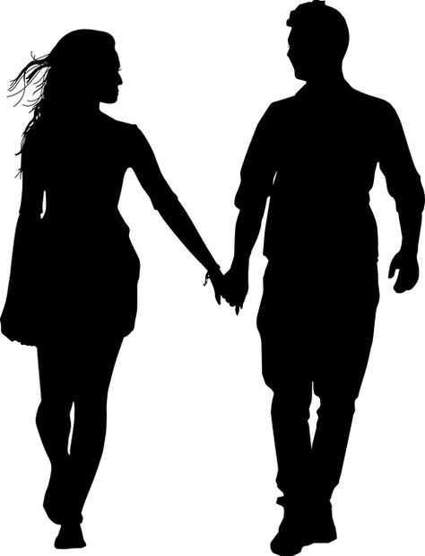 Man And Woman Silhouette, Live Life Happy, Silhouette People, Couple Silhouette, Silhouette Painting, Art Hub, People Running, What Is The Difference Between, Free Picture