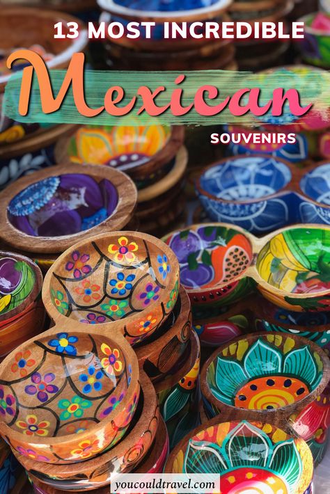 13 Best Souvenirs from Mexico - Wondering what to buy in Mexico? Here are the best souvenirs from Mexico you will need to take home with you #mexican #souvenirs #mexico #travel #guide Mexican Souvenirs, Mexico Merida, Cabo Vacation, Best Souvenirs, Mexican Salsa, Merida Mexico, Mexico Cruise, Travel Mexico, Mexican Spices