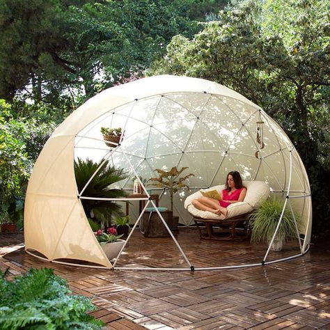 Outside: The Pop-up Garden Igloo Garden Igloo, Backyard Playhouse, Greenhouse Plans, Canopy Cover, Dome Tent, Have Inspiration, Geodesic Dome, Pop Up Tent, Design Case