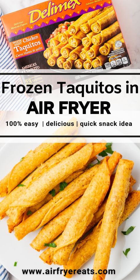 Air Fryer Frozen Taquitos, Taquitos Air Fryer, Frozen Taquitos Recipes, Frozen Taquitos, Frozen Taquitos In Air Fryer, Air Fryer Taquitos, Jose Ole Taquitos Air Fryer, Air Fry Taquitos Frozen, Homemade Taquitos Chicken Air Fryer