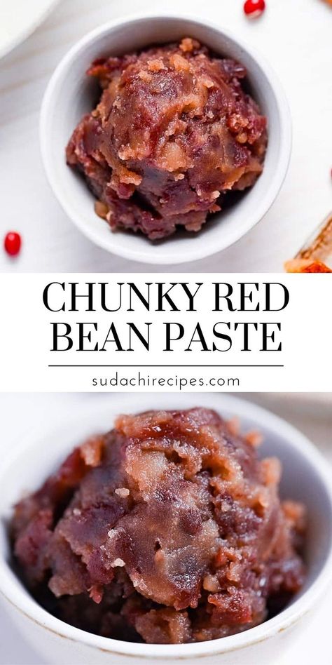 Anko Recipe, Adzuki Bean Recipe, Sweet Red Bean Paste, Teriyaki Recipe, Asian Sweets, Azuki Bean, Adzuki Beans, Sweet Red Bean, Red Bean Paste