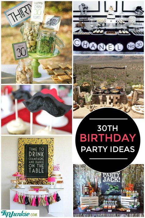 28 Amazing 30th Birthday Party Ideas {also 20th, 40th, 50th, 60th} 30th Birthday Party For Him, 30th Birthday Party Ideas, Birthday Hubby, Dirty Thirty Party, Birthday Themes For Adults, Poker Party, 30th Birthday Party, Dirty Thirty, Turning 30