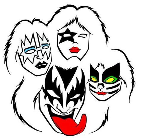 Kiss Group, Banda Kiss, Kiss Artwork, Kissing Drawing, Kiss Logo, Kiss Army, Kiss Pictures, Kiss Art, Hot Band