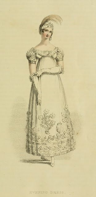 EKDuncan - La mia Fanciful Muse: Regency Era Fashions - Repository di Ackermann 1816 Regency Gown, Regency Era Fashion, 1800s Fashion, Regency Dress, Regency Fashion, 19th Century Fashion, Regency Era, Empire Style, Old Fashion