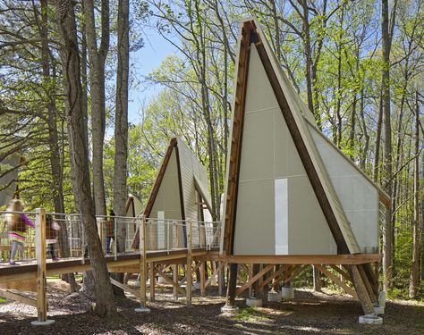 Camp Graham,© Mark Herboth Photography LLC Eco Lodge Architecture, Camping Architecture, Camp Architecture, Eco Camp, Eco House Design, Eco Lodge, Camping Glamping, A Frame House, Eco House