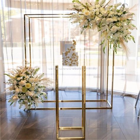 Large Shiny Gold Arch Sign Rack Wedding Pergola Flower Balloon Backdrops Stand Metal Frame Party Home Decoration DIY Backgrounds|Wedding Arches| - AliExpress Gold Frame Backdrop, Wedding Pergola, Arch Sign, Frame Backdrop, Gold Backdrop, Backdrop Frame, Background Diy, Wedding Props, Balloon Backdrop