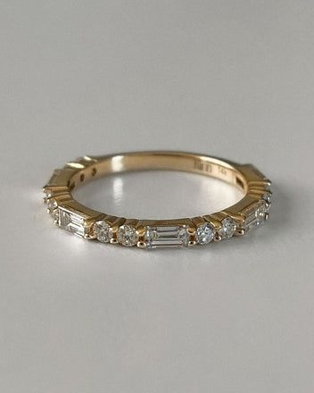 Vow – Kinn Baguette Eternity Band, Rib Ring, Fall Rings, Diamond Birthstone, Bridal Engagement Rings, Anniversary Jewelry, Broken Chain, Domed Ring, Engagement Ring Wedding Band