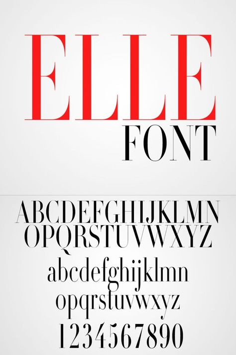 Elle Magazine Font Free Download Magazine Fonts Typography, Fonts For Magazine, Vogue Font, Elle Logo, Magazine Font, Fashion Magazine Fonts, Free Fonts For Commercial Use, Fashion Fonts, Magazine Logo