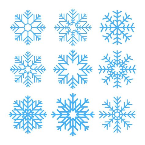 Snowflake Clipart, Free Vectors, Vector Art, Art Images, Template Design, Vector Free, Frozen, Royalty Free, Fashion Dresses