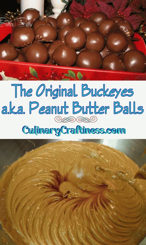 Buck Eye Balls Recipe, Buckeyes Recipe With Paraffin, Creamy Buckeyes Recipe, Boozy Peanut Butter Balls, Buck Eyes Recipe Easy, Buckeyes Recipe With Graham Crackers, Buckeye Candy Recipe, Peanut Butter Buckeyes Recipe, Ohio Buckeyes Recipe