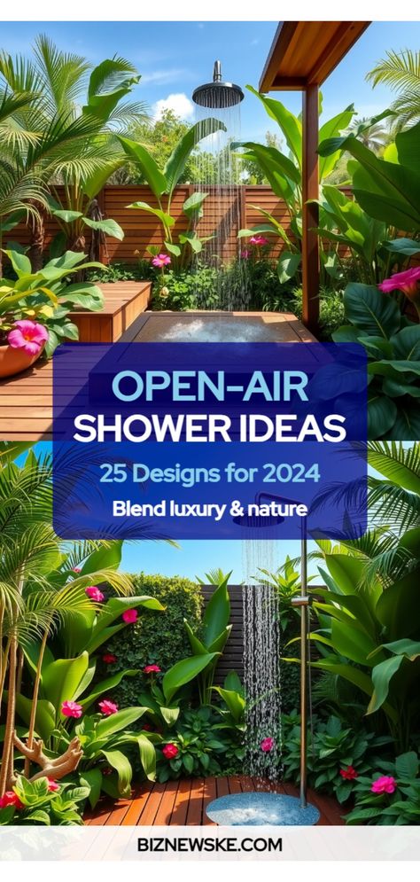 outdoor garden shower ideas