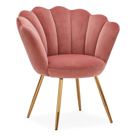 Velvet Cocktail Chair, Louis Chairs, Pastel Home Decor, Pastel House, Cocktail Chair, Pink Chair, Shell Chair, Stylish Chairs, Velvet Chair