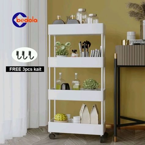 Bedola square rak dapur rak toilet rak susun serbaguna rak dorong rak salon rak troli 4 tingkat dengan roda dengan Rp39.990 aja. Dapatkan di @shopee_id sekarang! https://shope.ee/7UtJfoA8zp?share_channel_code=3 #racunshopee #peralatanrumahtangga #diskonshopee #shopee Gerobak Dorong, Stacking Shelves, 4 Tier Shelf, Square Shelf, Minimalist Shelves, Kitchen Rack, A Shelf, Kitchen Bathroom, Kitchens Bathrooms