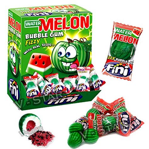 Watermelon Snacks, Weird Candy, Phone Watch For Kids, Watermelon Snack, Sour Patch Watermelon, Watermelon Candy, Gum Flavors, Bubble Gum Flavor, Summer Candy