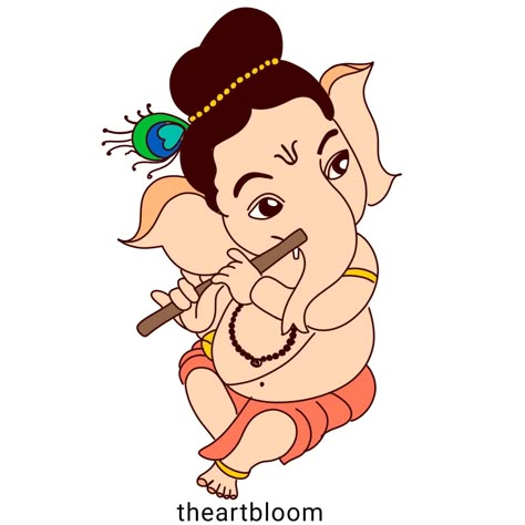 Ganpati Penting Art, Ganesh Ji Drawing Easy, Ganesh Drawings, Cute Ganesha Drawing, Ganesha Craft, Bappa Painting, Ganapati Rangoli, Ganesha Illustration, Ready Rangoli