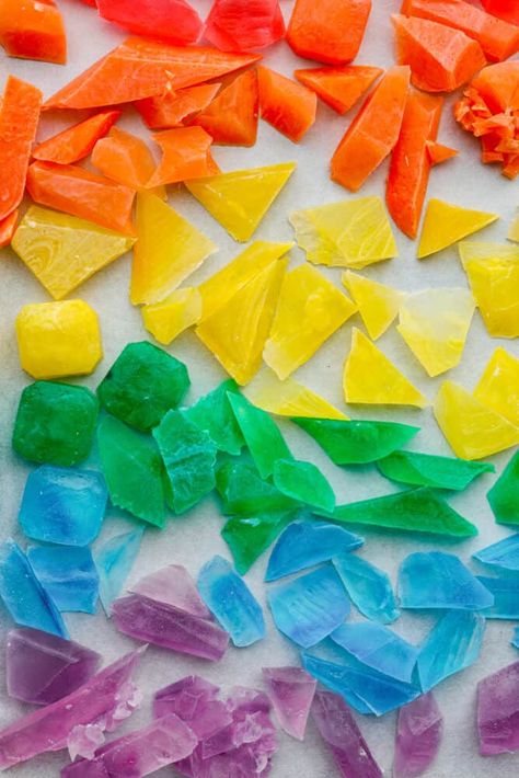 Japanese Kohakutou Candy, Kohakatu Recipe, Kohakotu Candy, Japanese Crystal Candy, How To Make Crystal Candy, Kohakutou Recipe, Crystal Candy Recipe, Edible Crystals, Boston Cake