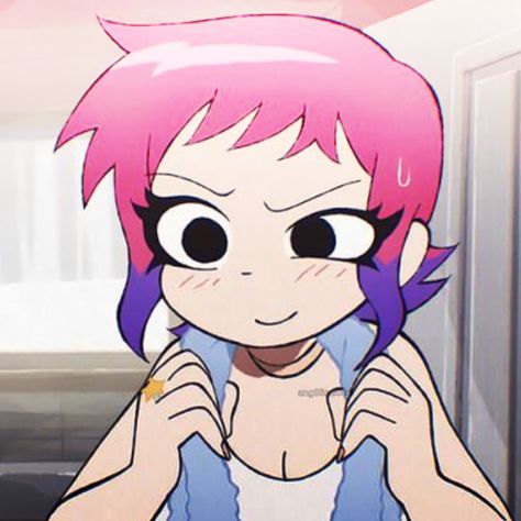 Romona Flowers Anime, Spvtw Icons, Ramona Flowers Anime, Ramona Flowers Pfp, Ramona Scott Pilgrim, Comic Book Frames, Bryan Lee O Malley, Scott Pilgrim Comic, Ramona Flowers