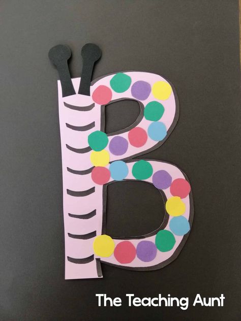 B Letter Craft Preschool, B Is For Butterfly Preschool, Easy Letter B Crafts For Preschool, Letter B Butterfly Craft, Letter B Arts And Crafts For Preschool, B For Butterfly Craft, Letter B Activity For Toddlers, B Crafts For Preschool, Letter B Art Preschool