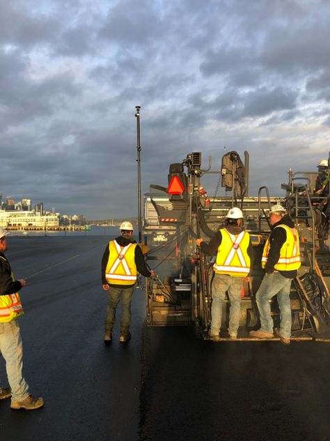 AsphaltPro Magazine| AsphaltPro Magazine | Tight Timeline, Tolerances on Port Project Asphalt Plant, Light Pole, Port Authority, Radio Communication, Square Meter, Milling, Working Area, Vancouver, Tights