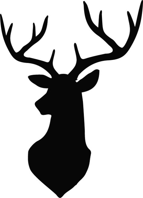 Deer Outline, Hirsch Silhouette, Head Clipart, Deer Decal, Deer Head Silhouette, Head Silhouette, Whitetail Bucks, Harry Potter Icons, Buck Deer