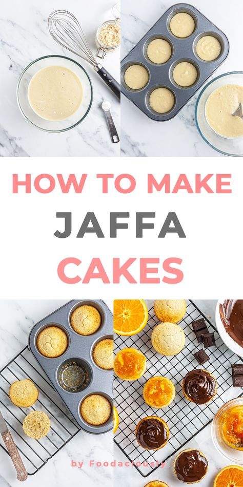 Homemade Jaffa Cakes, Jaffa Cake Recipe, Jaffa Cakes, Glutenfree Recipe, Orange Jam, Refined Sugar Free Recipes, Salted Caramel Cake, British Recipes, Jaffa Cake