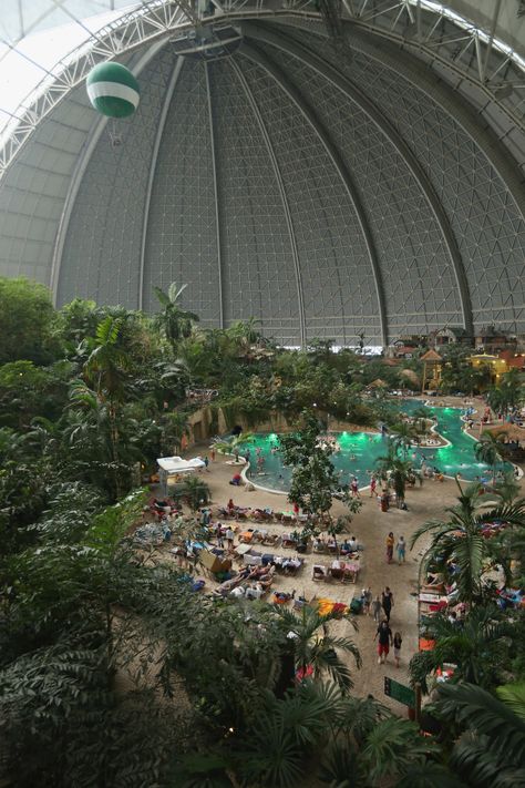 FAMILIES wanting to entertain the kids all day long can head to the biggest water park in the world – and it’s found in Europe. Tropical Islands is an enormous holiday resort located about an hour’s drive south of Berlin. Inside the resort is Tropical World – a huge indoor water attraction. The temperature stays at […] Tropical Island Berlin, Landscape Resort, Germany For Kids, Fantasy Country, Mini Waterfall, Floating Balloons, Holiday World, Tropical Holiday, Spa Wellness