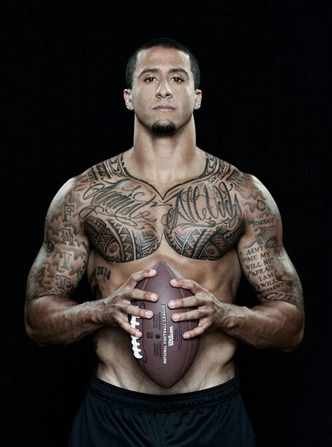 ♥...Colin Kaepernick...♡ my booo Underrated Tattoos, Super Bowl Rings, 49ers Fans, Sf 49ers, Colin Kaepernick, A Football, Nfl Players, American Football, Football Players