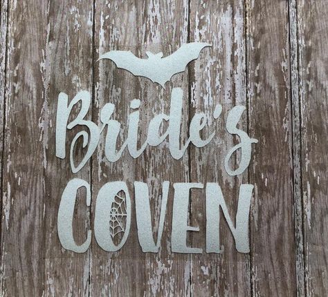 Brides Coven, Coven Bachelorette, Moonlight Wedding, Diy Bachelorette, Diy Bridal Party, Witchy Wedding, Bachelorette Diy, Supreme Witch, Dark Wedding Theme