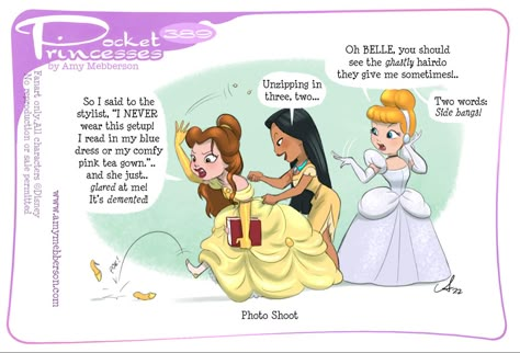 No suggestions or requests in comments please, i cant read them for legal reasons New Pocket Princess, Pocket Princess Comics, Amy Mebberson, Disney Princess Comics, Pocket Princess, Disney Princess Cartoons, Pocket Princesses, The Disney Princesses, Disney Comics