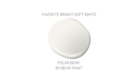 Our Favorite Go-To White Paint Colors! Shades Of White Paint, Different Shades Of White, Glidden Paint, Dark Trim, White Polar Bear, Bear White, The Undertones, Behr Paint, Dunn Edwards