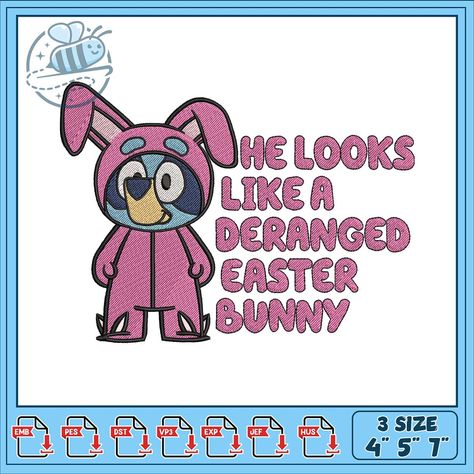 Bluey pink cartoon embroidery, bluey games​​ embroidery Check more at https://embrodesign.com/product/bluey-pink-cartoon-embroidery/ Bluey Games, Pink Cartoon, Cartoon Embroidery, Embroidery, Pink