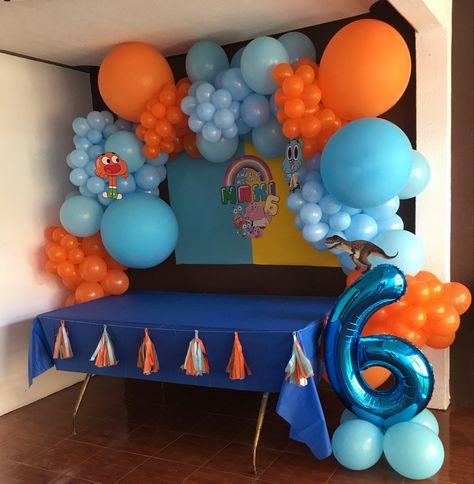 Gumball And Darwin Birthday Party Ideas, Amazing World Of Gumball Party Ideas, The Amazing World Of Gumball Birthday Party Ideas, The Amazing World Of Gumball Party, Gumball Birthday Party Ideas, The Amazing World Of Gumball Birthday, Gumball Party, Adventure Birthday Party, Kitten Birthday Party